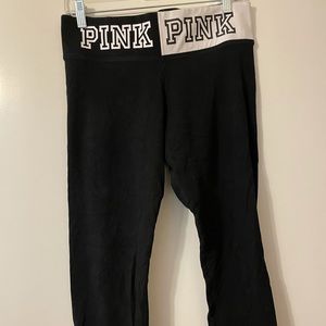 PINK Black and White Leggings